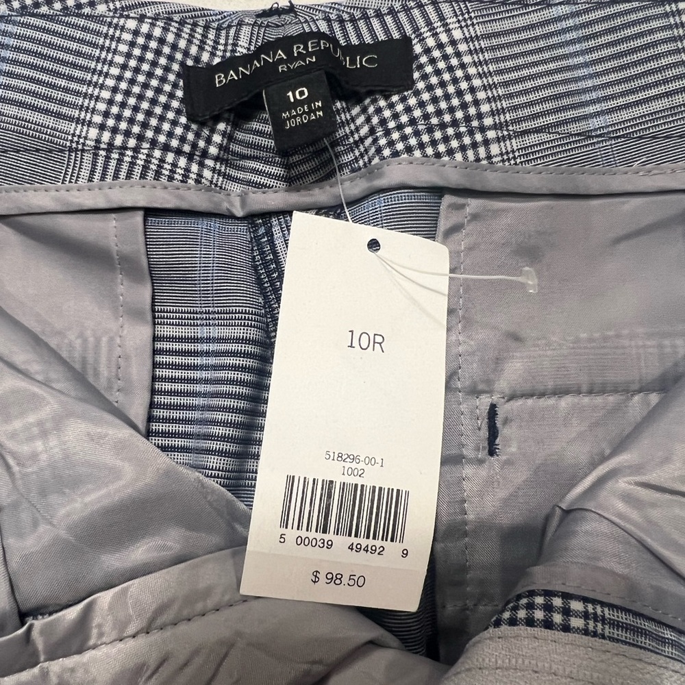 Banana Republic Ryan plaid slacks